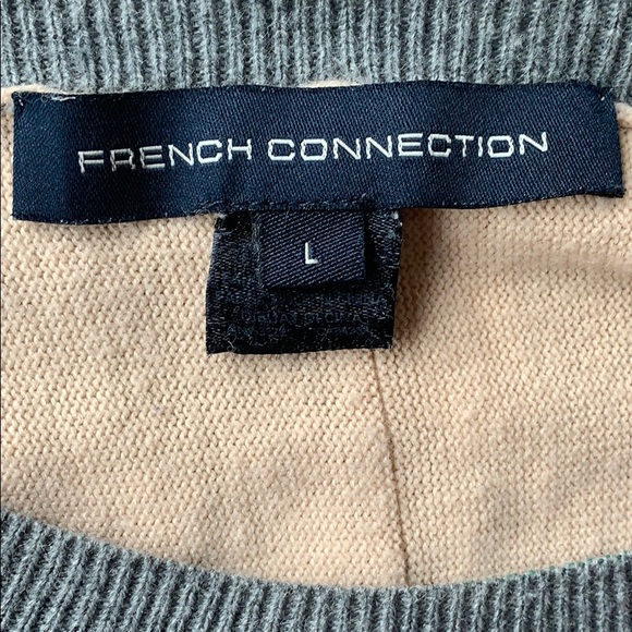 French Connection color block crewneck sweater - Picture 7 of 8